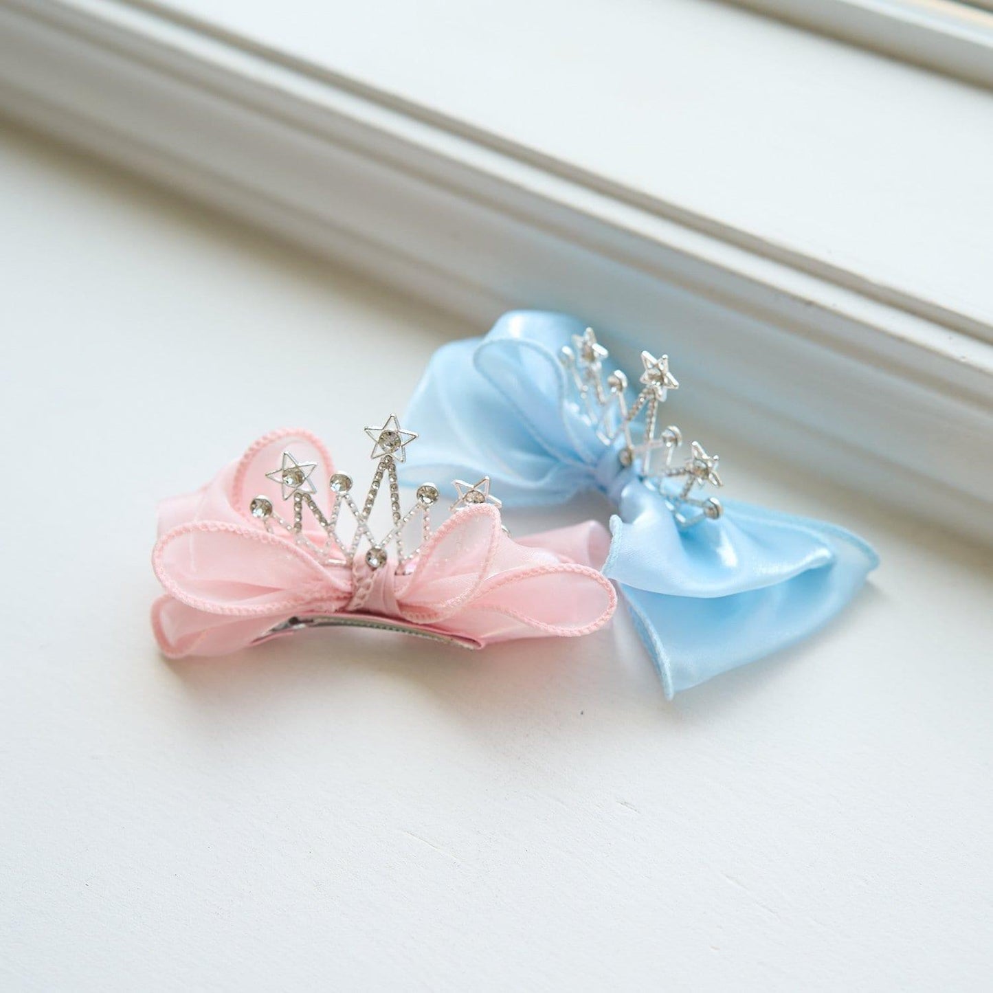 大蝴蝶結皇冠髮夾