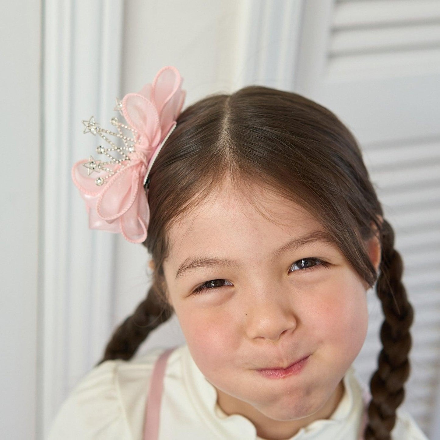 大蝴蝶結皇冠髮夾
