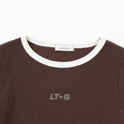 羅紋抽繩長袖T恤