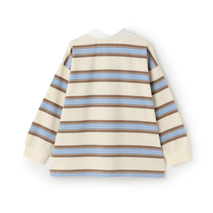 【男女同款】學院風印花長袖橄欖球T恤