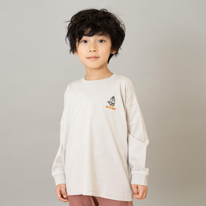 【純棉100%】【365D.】主題刺繡長袖T恤