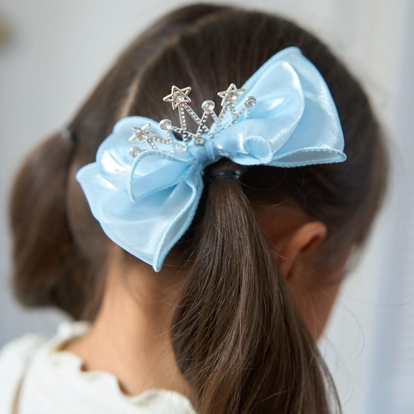 大蝴蝶結皇冠髮夾