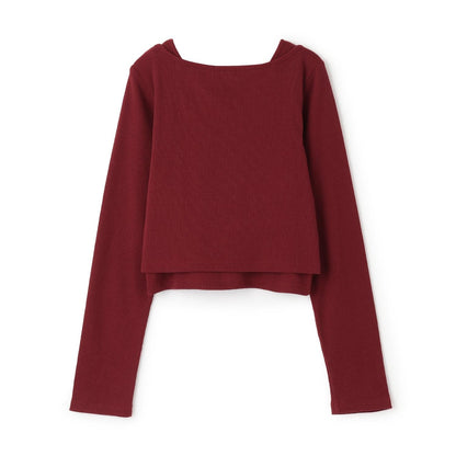 繫帶長袖T恤套裝