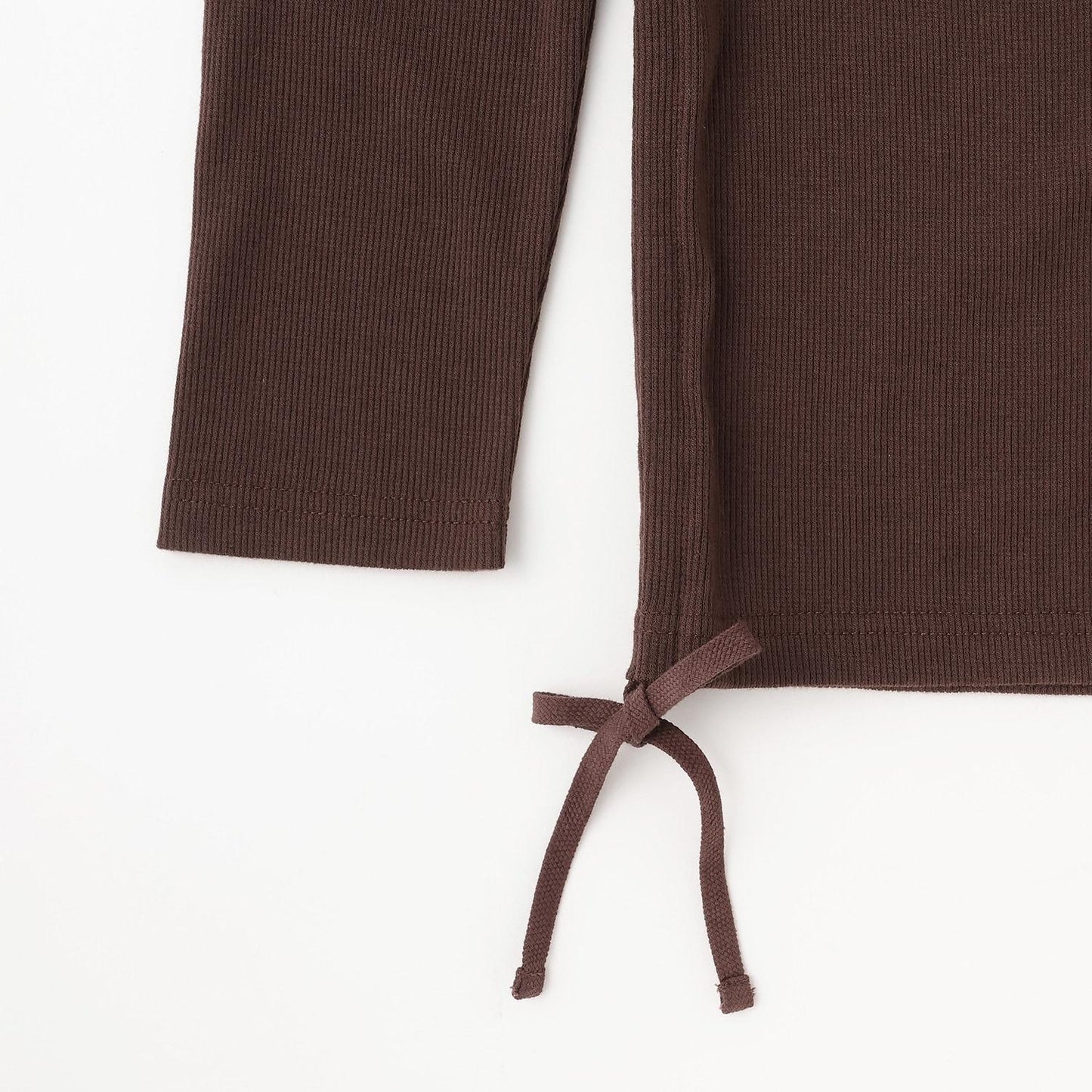 羅紋抽繩長袖T恤