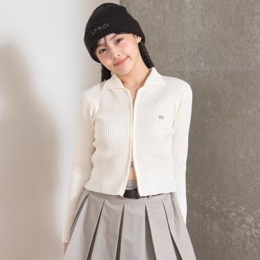 【LTXC】羅紋雙拉鍊開衫