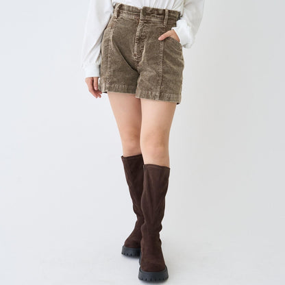 時尚燈芯絨短褲