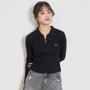 【LTXC】羅紋雙拉鍊開衫