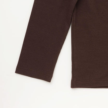 【吸溼發熱】羅紋長袖T恤