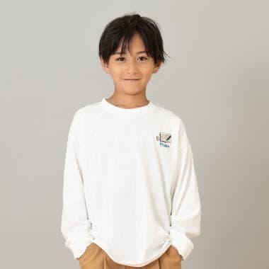 【純棉100%】【365D.】主題刺繡長袖T恤