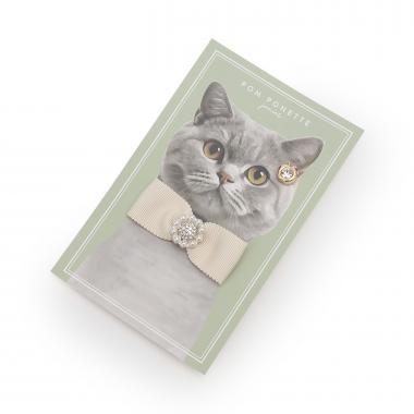 水晶蝴蝶結胸針