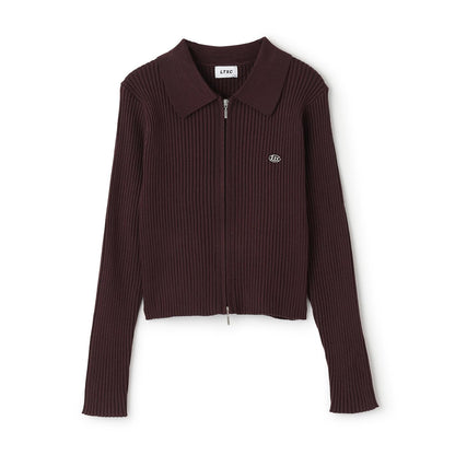 【LTXC】羅紋雙拉鍊開衫