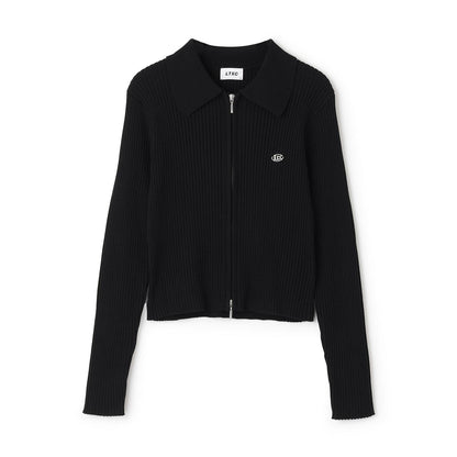 【LTXC】羅紋雙拉鍊開衫