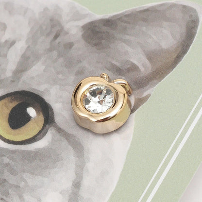 水晶蝴蝶結胸針