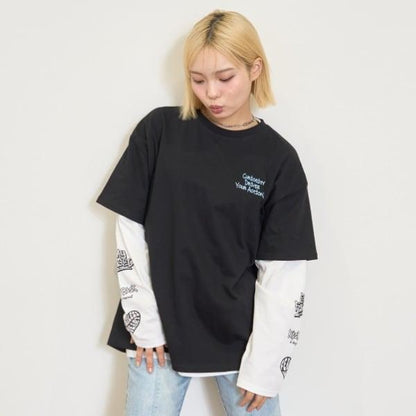 【LTXC/速幹】寬鬆T恤疊穿套裝