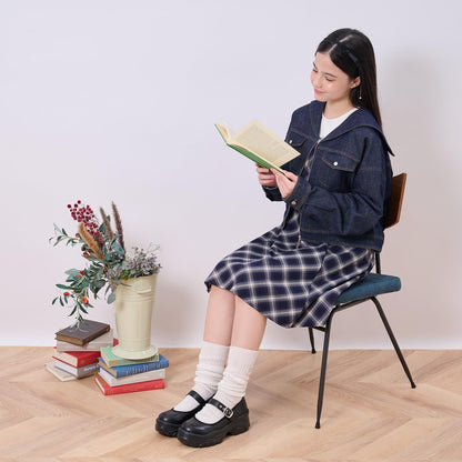 【輕量鞋底】厚底軟墊芭蕾運動鞋