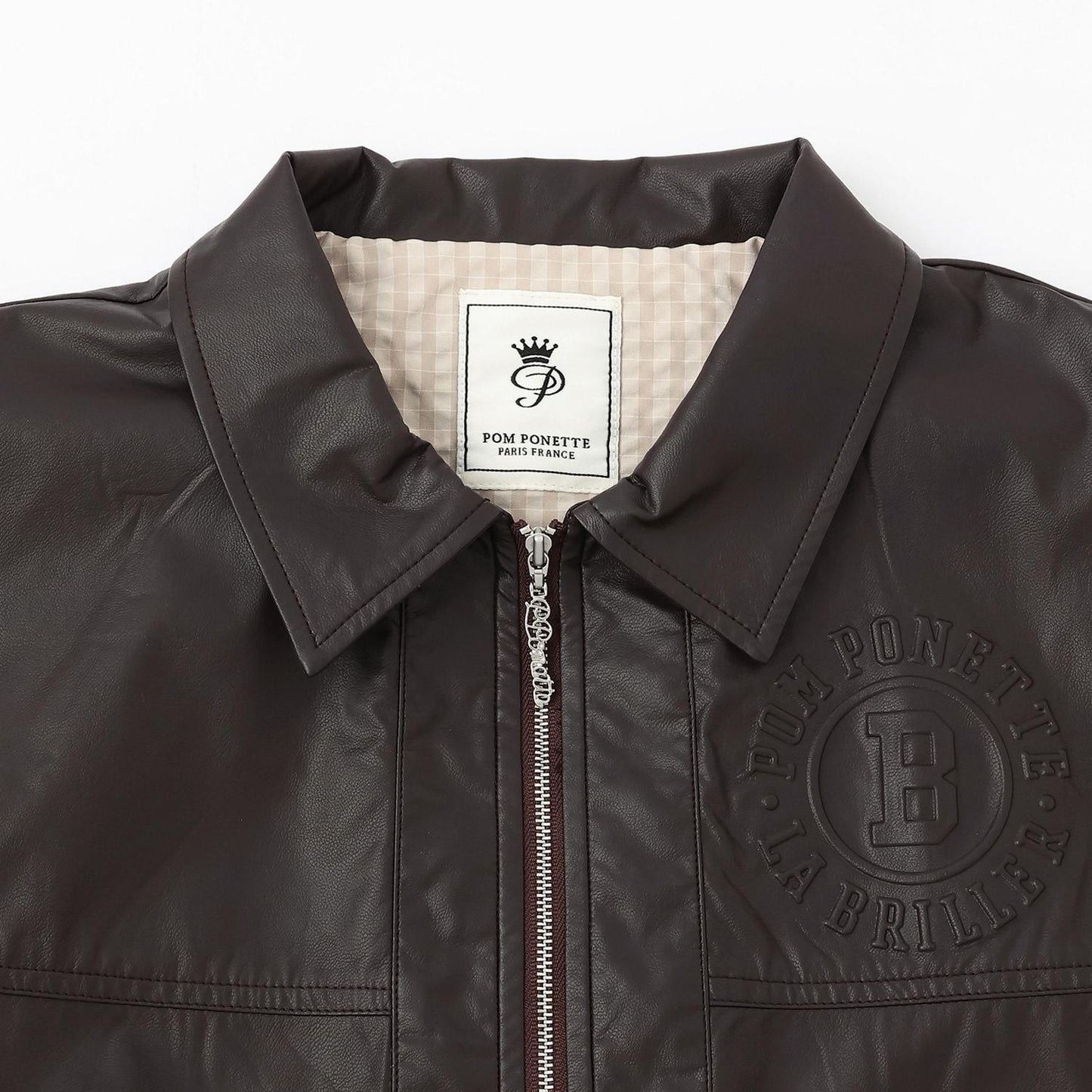 【可家庭水洗】合成皮夾克