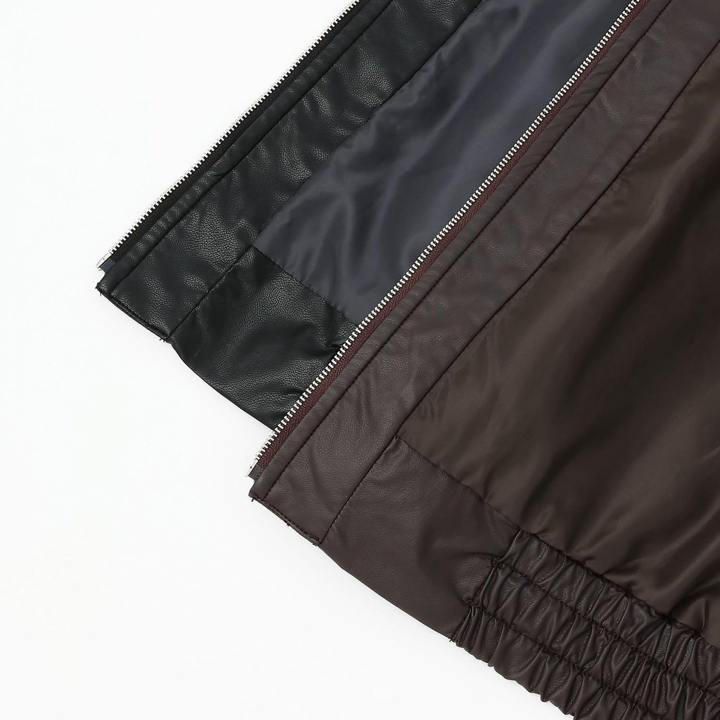 【可家庭水洗】合成皮夾克