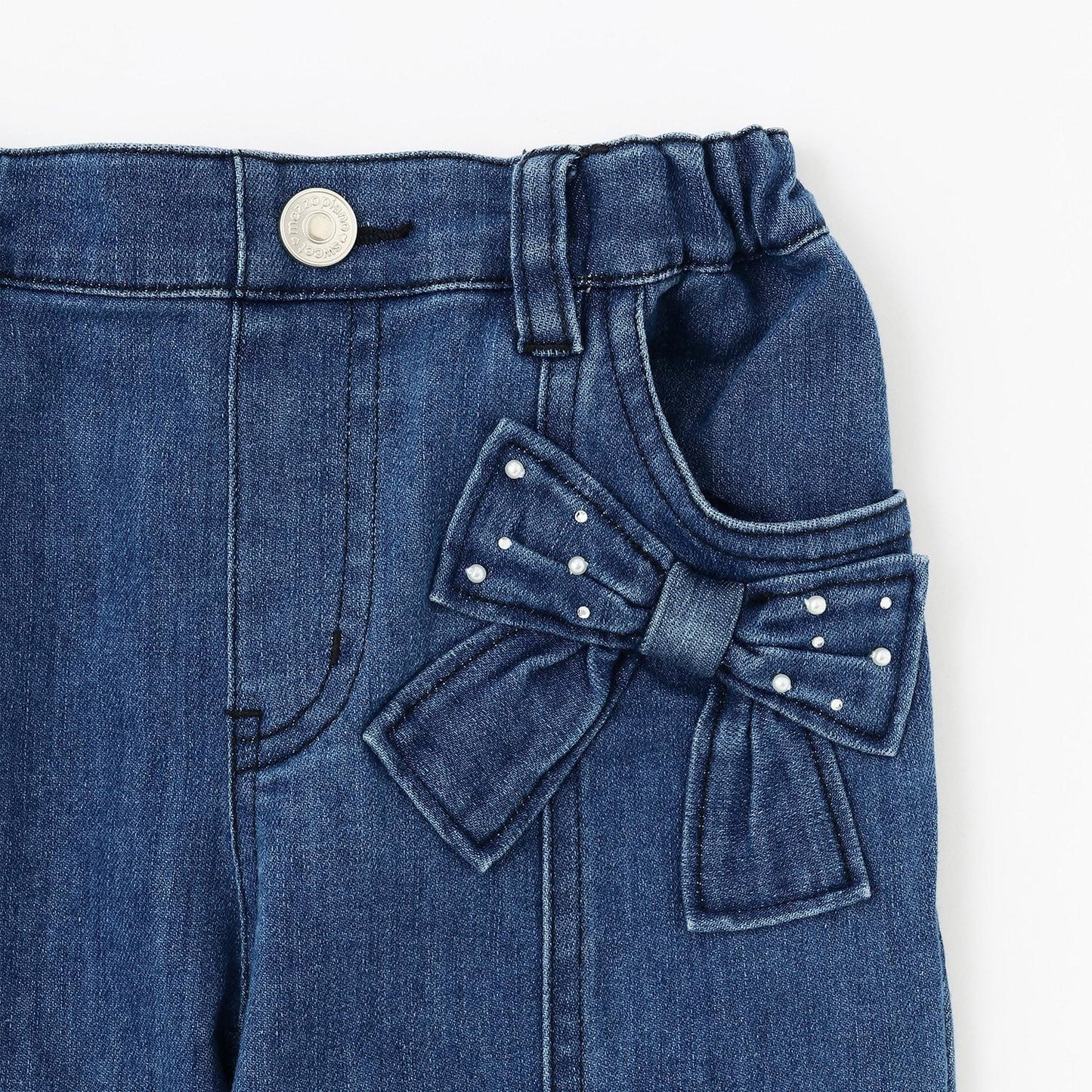 顯瘦喇叭牛仔長褲