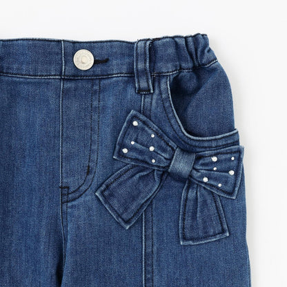 顯瘦喇叭牛仔長褲