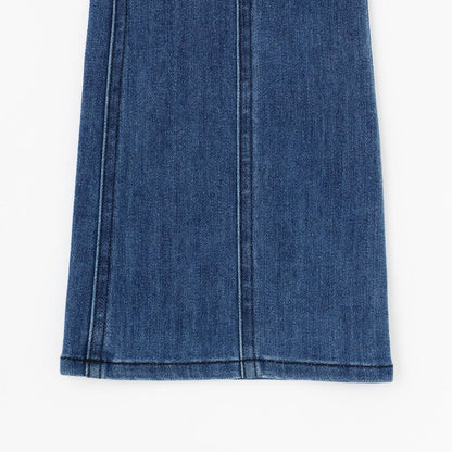 顯瘦喇叭牛仔長褲