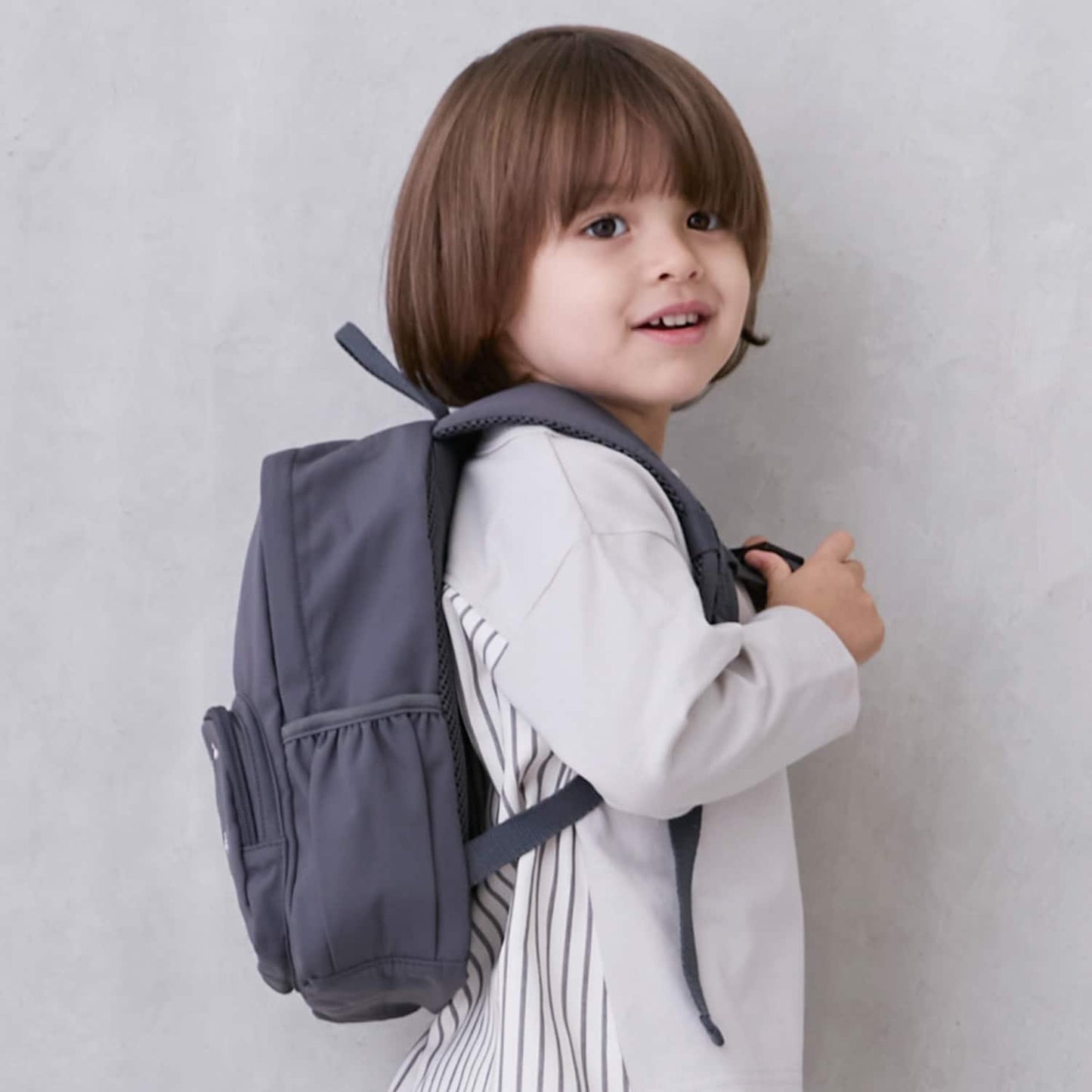 拼色雙肩包（S）