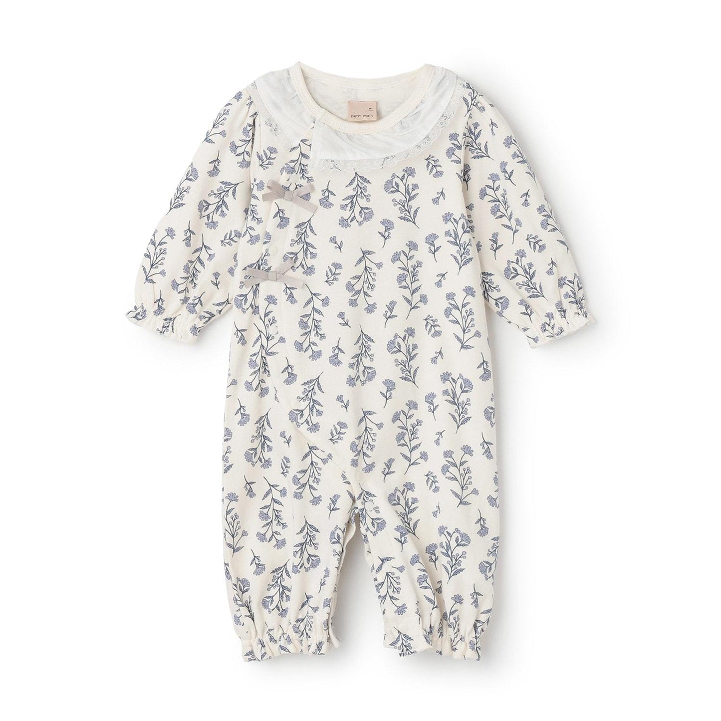 【弱酸性】荷葉邊領2WAY連體衣