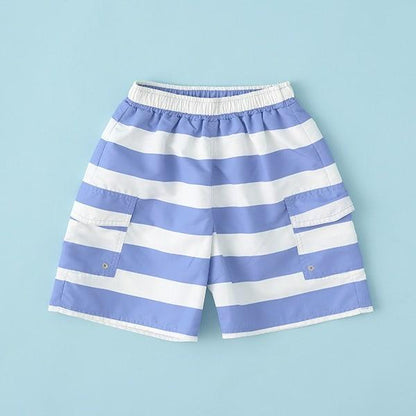 【SWIM】條紋工裝衝浪短褲（含內襯短褲）