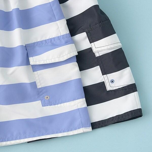【SWIM】條紋工裝衝浪短褲（含內襯短褲）