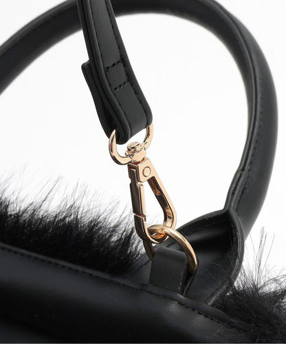 仿皮草兩用包【韓國時尚】