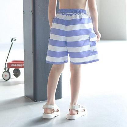 【SWIM】條紋工裝衝浪短褲（含內襯短褲）