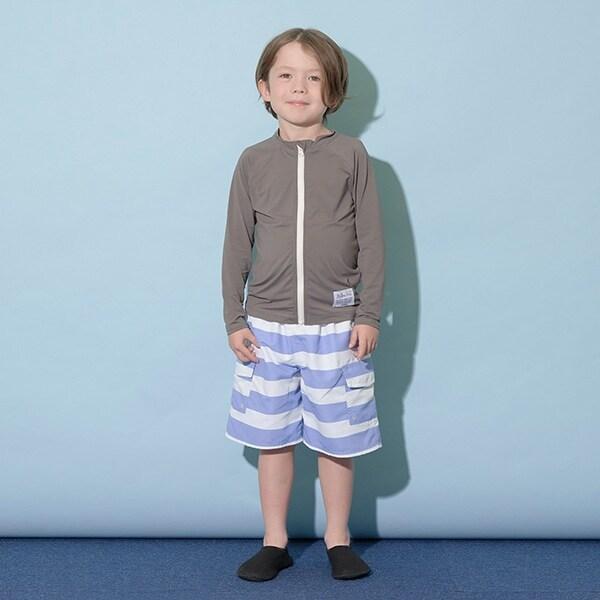 【SWIM】條紋工裝衝浪短褲（含內襯短褲）