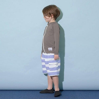 【SWIM】條紋工裝衝浪短褲（含內襯短褲）