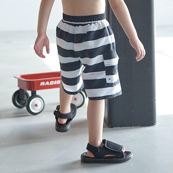 【SWIM】條紋工裝衝浪短褲（含內襯短褲）