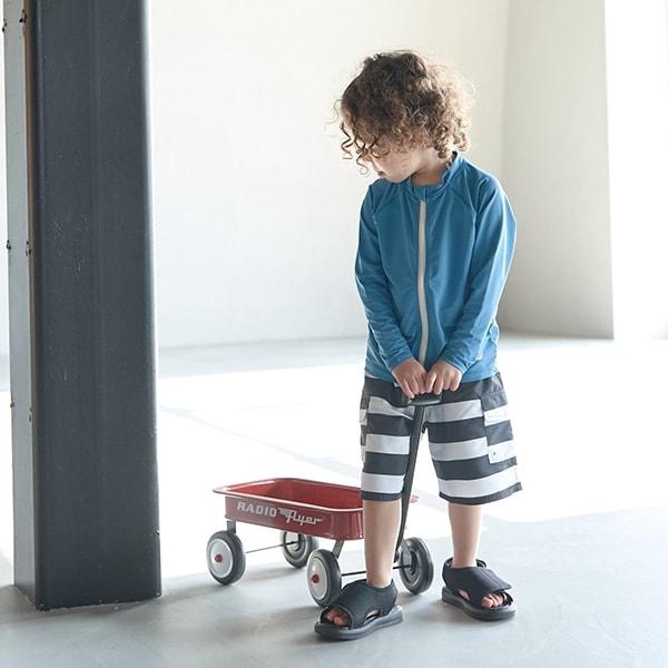 【SWIM】條紋工裝衝浪短褲（含內襯短褲）