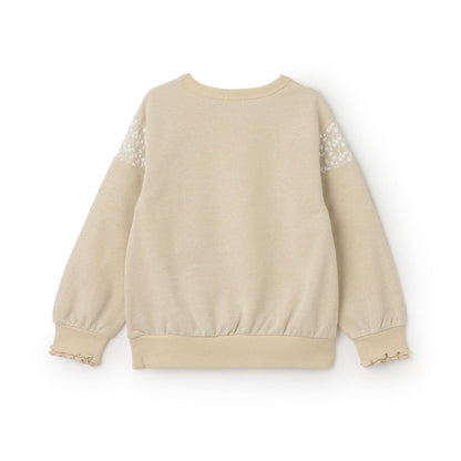 亮片衛衣 內襯毛圈 拼接蕾絲 休閒上衣