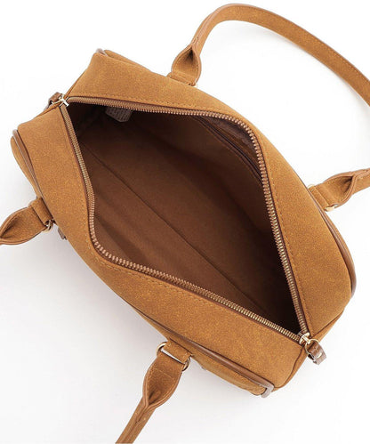 拼色波士頓包【韓國時尚】