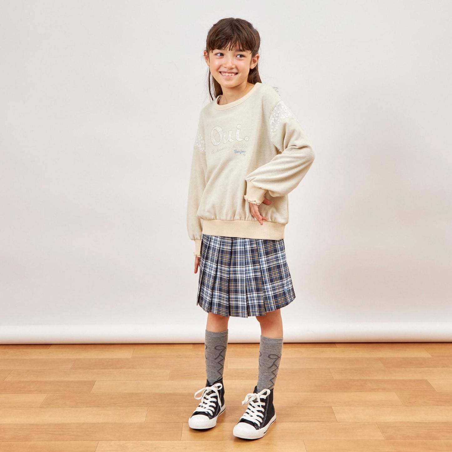 亮片衛衣 內襯毛圈 拼接蕾絲 休閒上衣