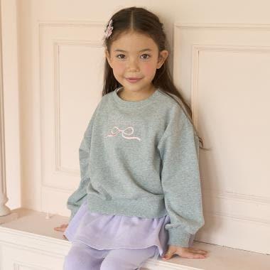 【毛球拜拜裡毛】蝴蝶結刺繡衛衣