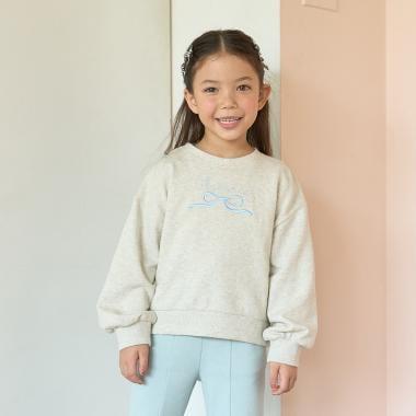 【毛球拜拜裡毛】蝴蝶結刺繡衛衣