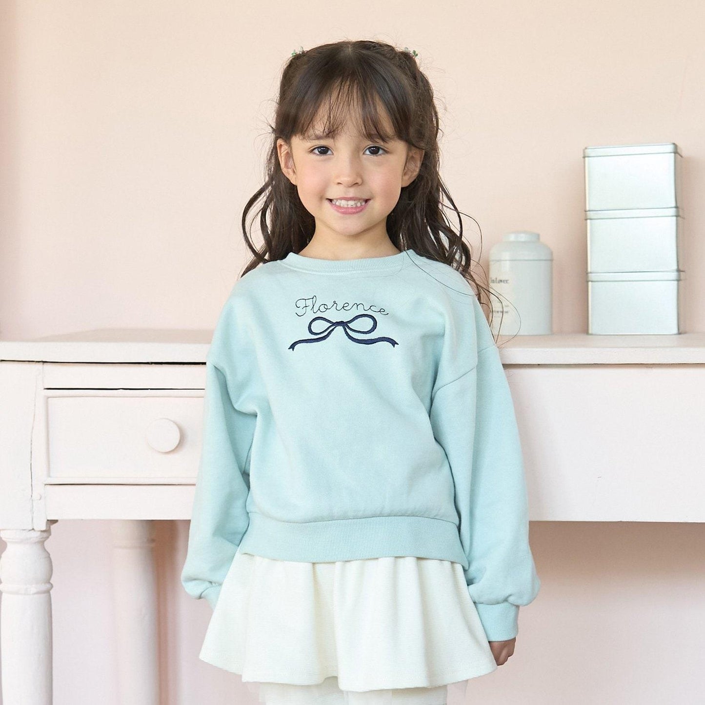 【毛球拜拜裡毛】蝴蝶結刺繡衛衣