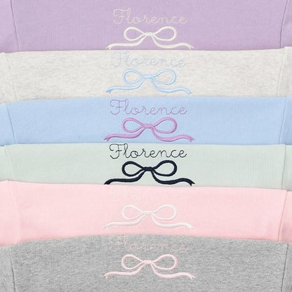 【毛球拜拜裡毛】蝴蝶結刺繡衛衣