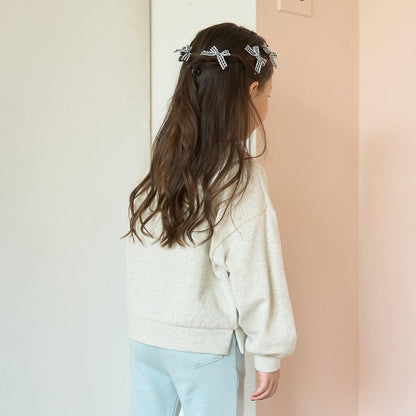 【毛球拜拜裡毛】蝴蝶結刺繡衛衣