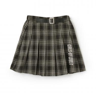 裝飾腰帶百褶裙