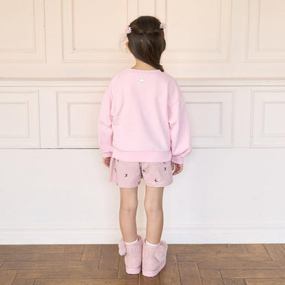 【毛球拜拜裡毛】蝴蝶結刺繡衛衣