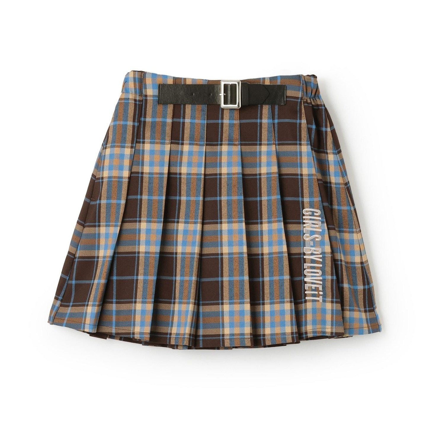 裝飾腰帶百褶裙