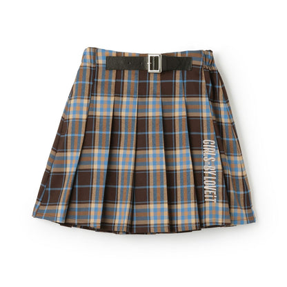 裝飾腰帶百褶裙