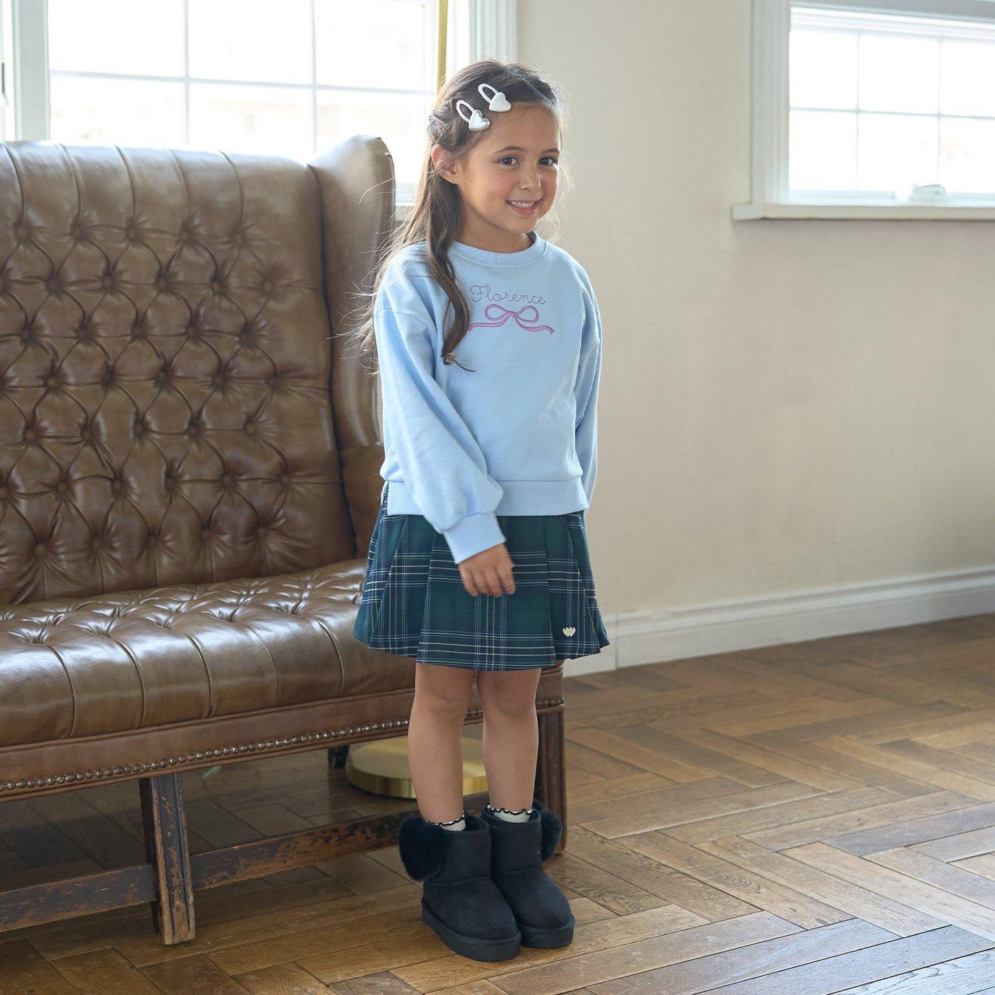 【毛球拜拜裡毛】蝴蝶結刺繡衛衣