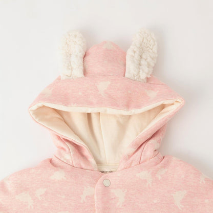 【有機】兔子提花斗篷【日本製造】