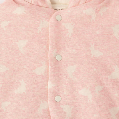 【有機】兔子提花斗篷【日本製造】