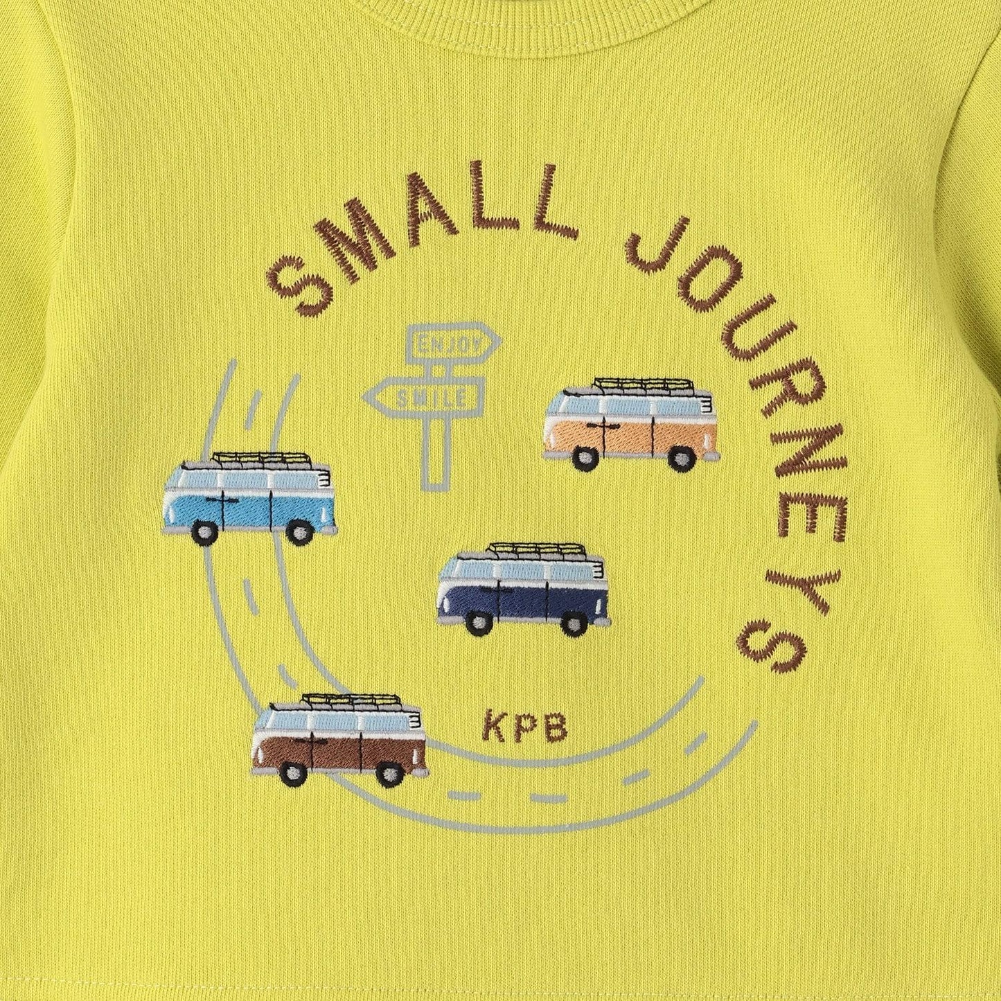 車刺繡×下襬格紋衛衣